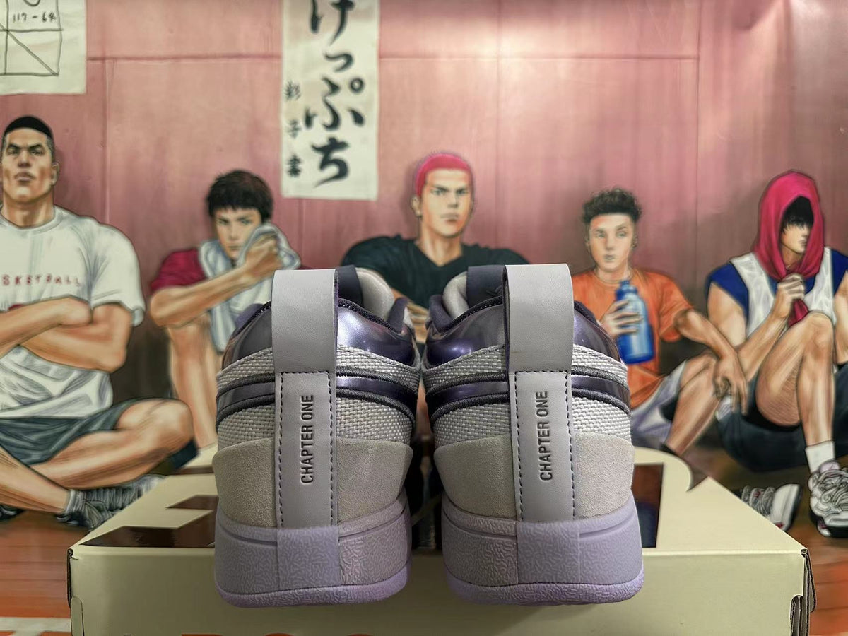 Nike Dunk Low x Cactus Plant Flea Market Sneakers in White Purple - product image from the listing.