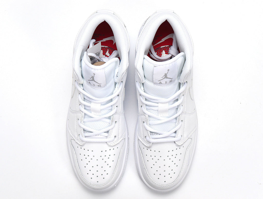 Jordan 1 High Basketball Sneakers in White CW7589-100 - product image from the listing.