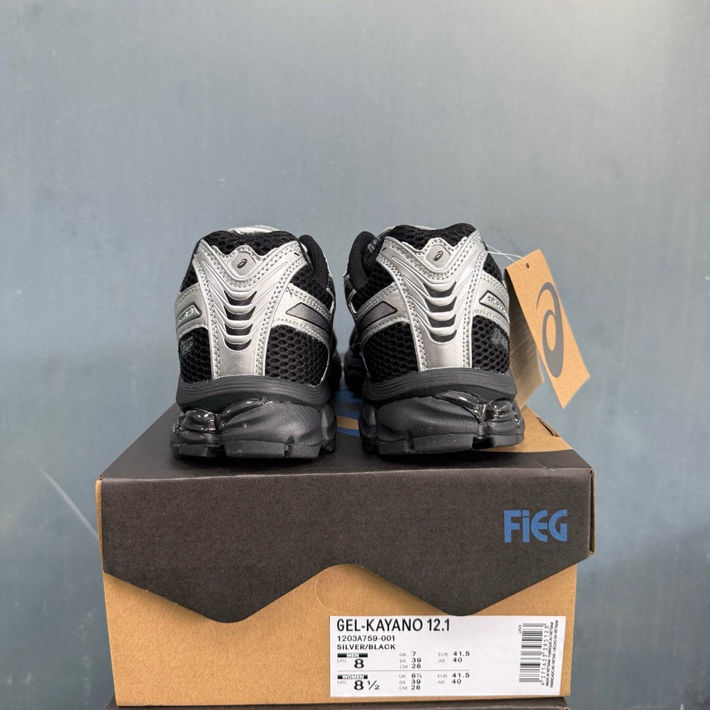 ASICS GEL-KAYANO 12.1 Sneakers in Silver Black 1203A759-001 - product image from the listing.