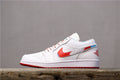 Nike Trainers in White, Red and Iridescent Accents 554723-104 - product image from the listing.