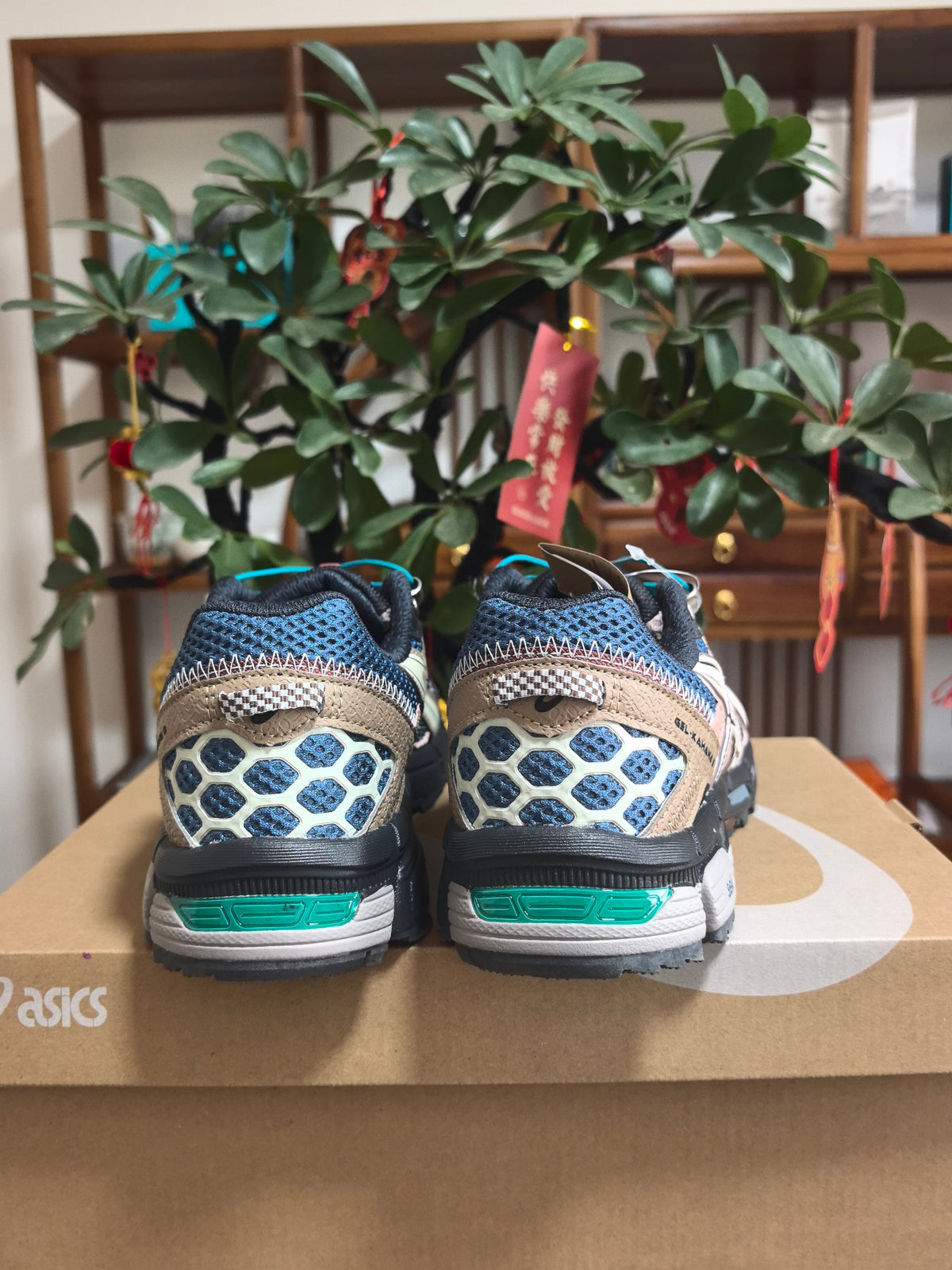Gray and Brown ASICS GEL-Kayano 14 Sneakers - product image from the listing.