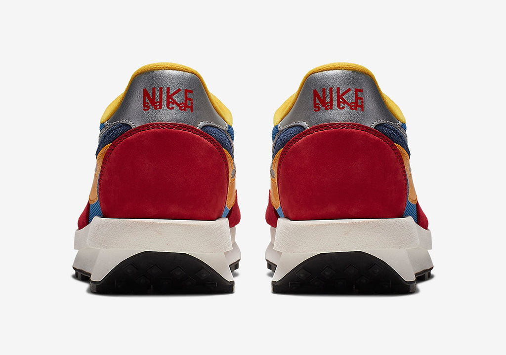 Nike x sacai LDV Waffle Sneakers in Blue Red BV0073-400 - product image from the listing.