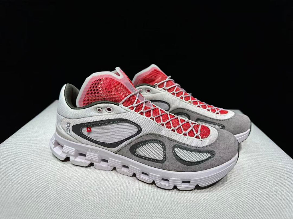On Cloud X FKA Twigs Sneakers, in Gray and Red - product image from the listing.