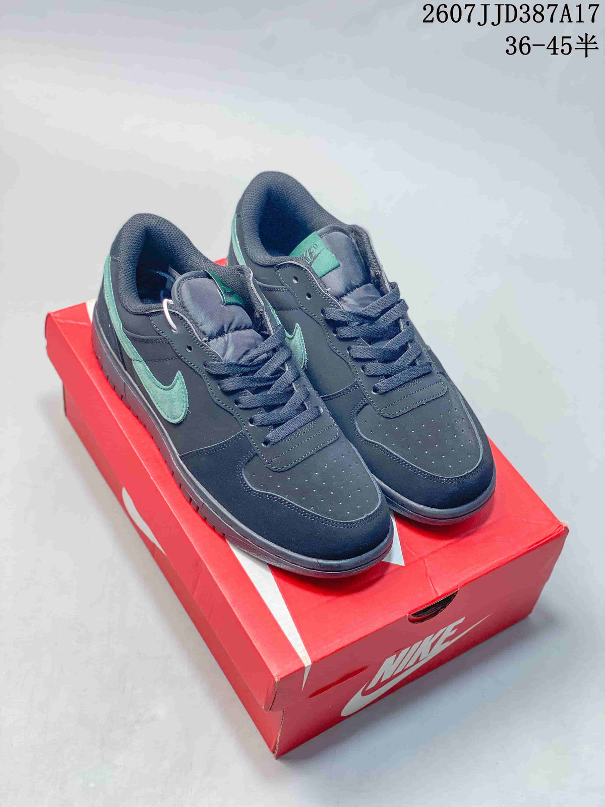 Nike Big Nike Low Lux Sneakers in Black Green JD387A17 - product image from the listing.