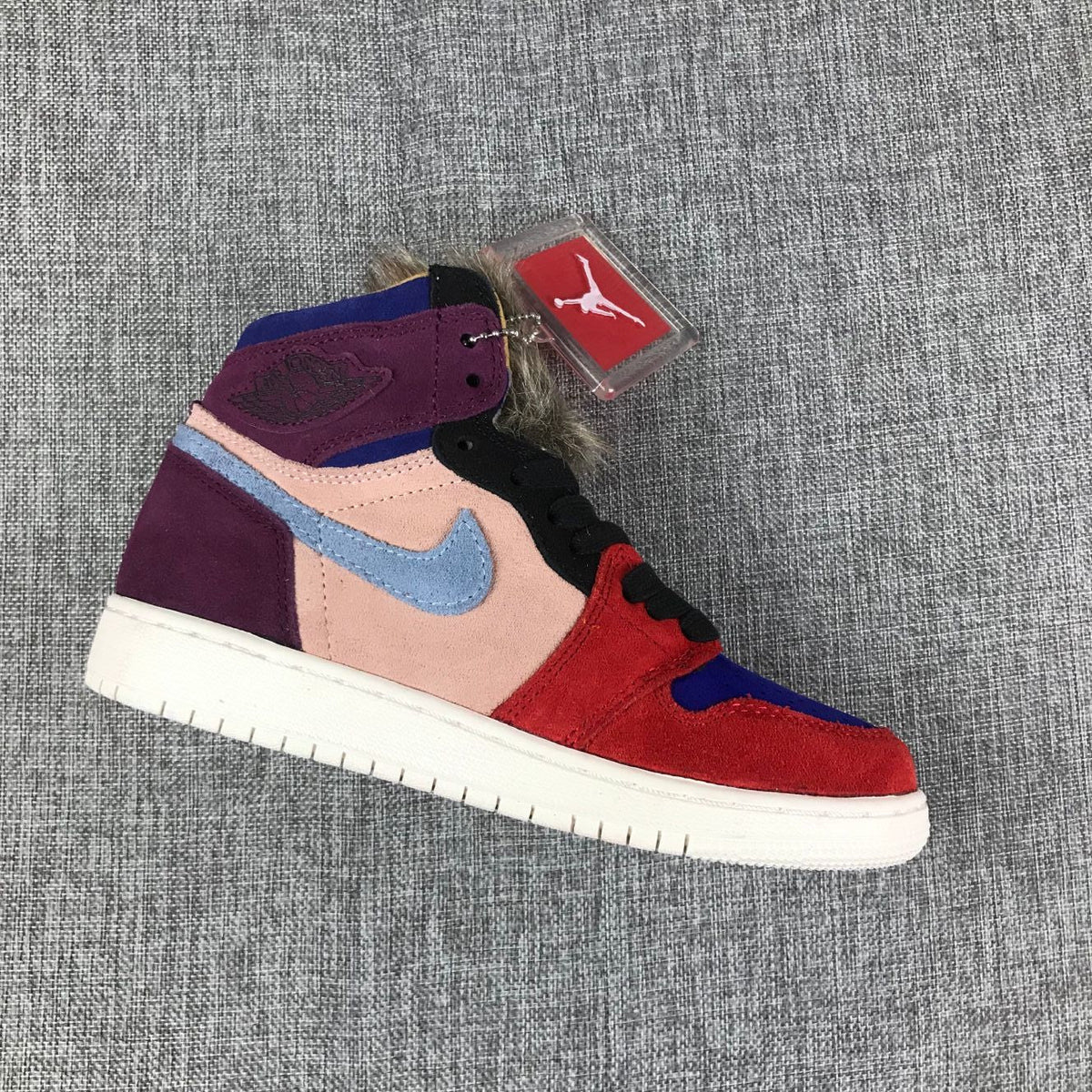 Air Jordan 1 High OG Christmas Sneakers in Red Multicolor - product image from the listing.