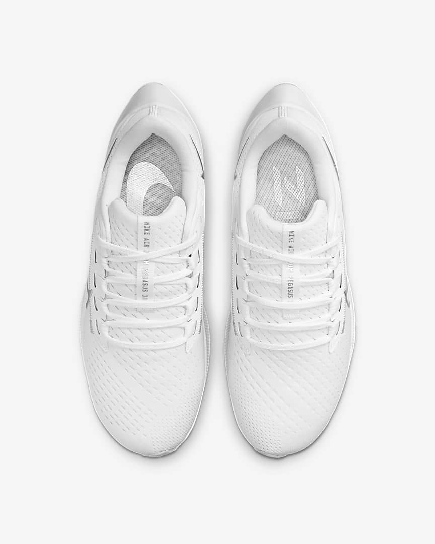 Nike Air Zoom Pegasus 38 Running Shoes in White CW7358-100 - product image from the listing.
