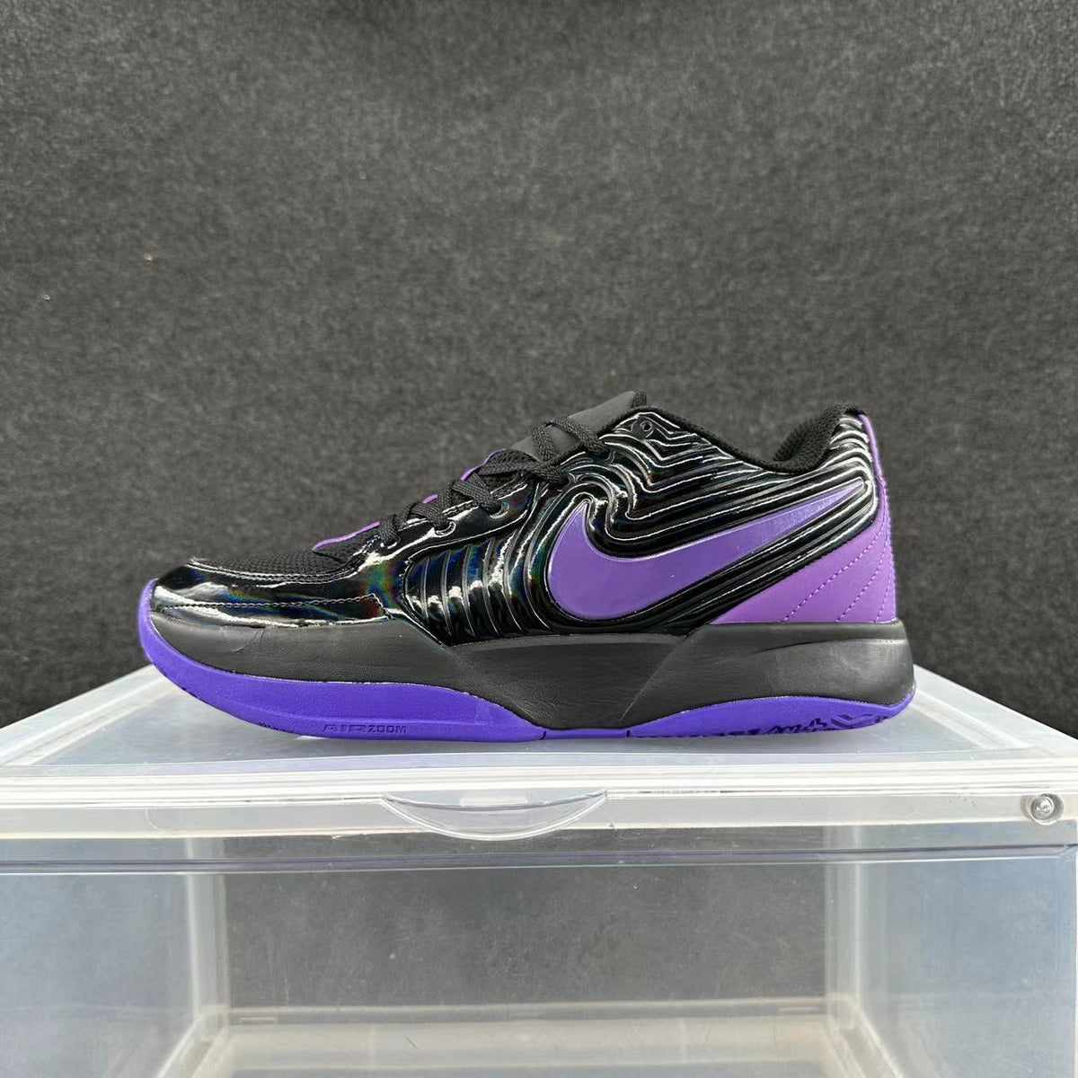 Nike Sneakers in Black and Purple - product image from the listing.