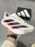 White and Burgundy Adidas Lightstrike Pro Running Shoes - product image from the listing.