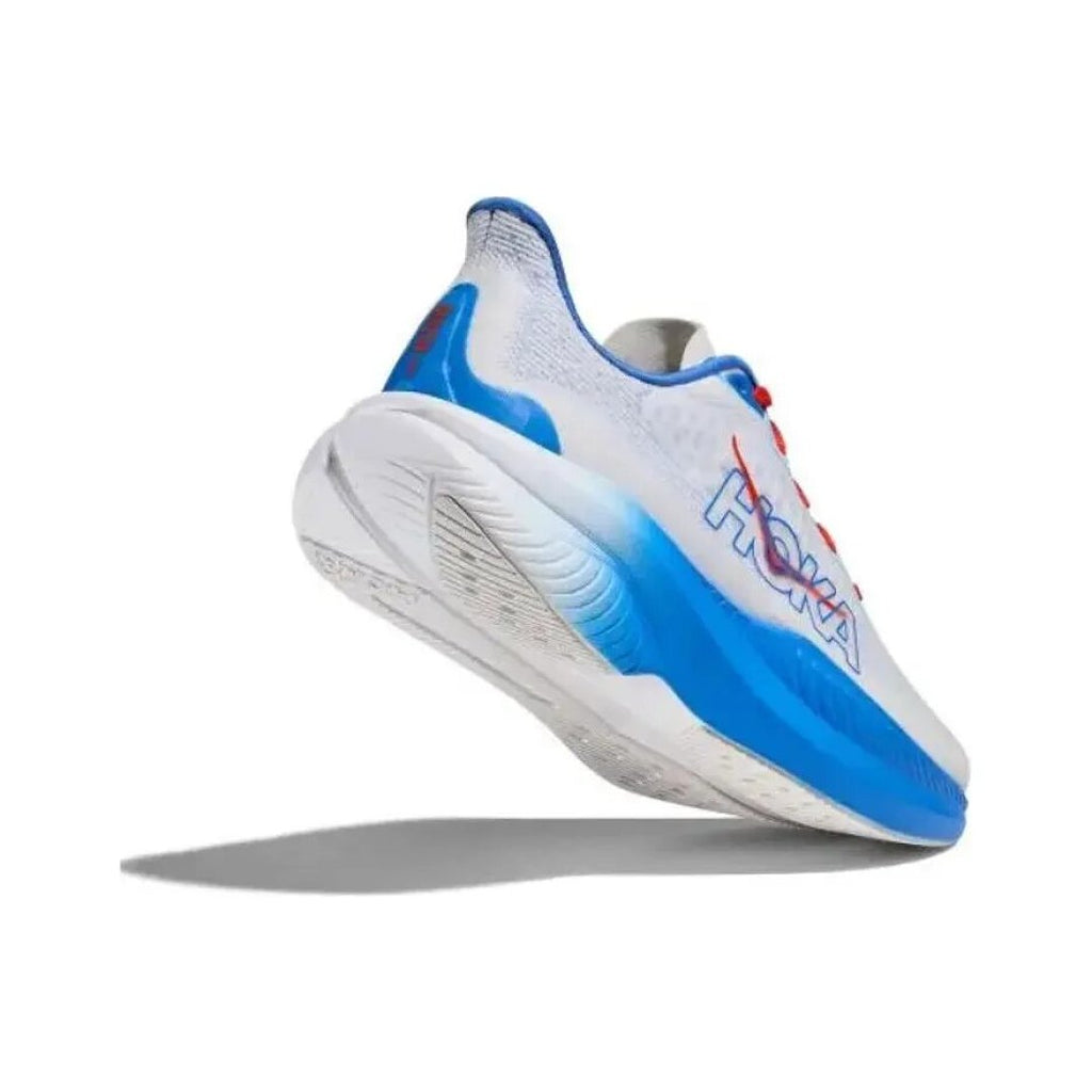 White and Blue HOKA Mach 6 Road Running Shoes - product image from the listing.