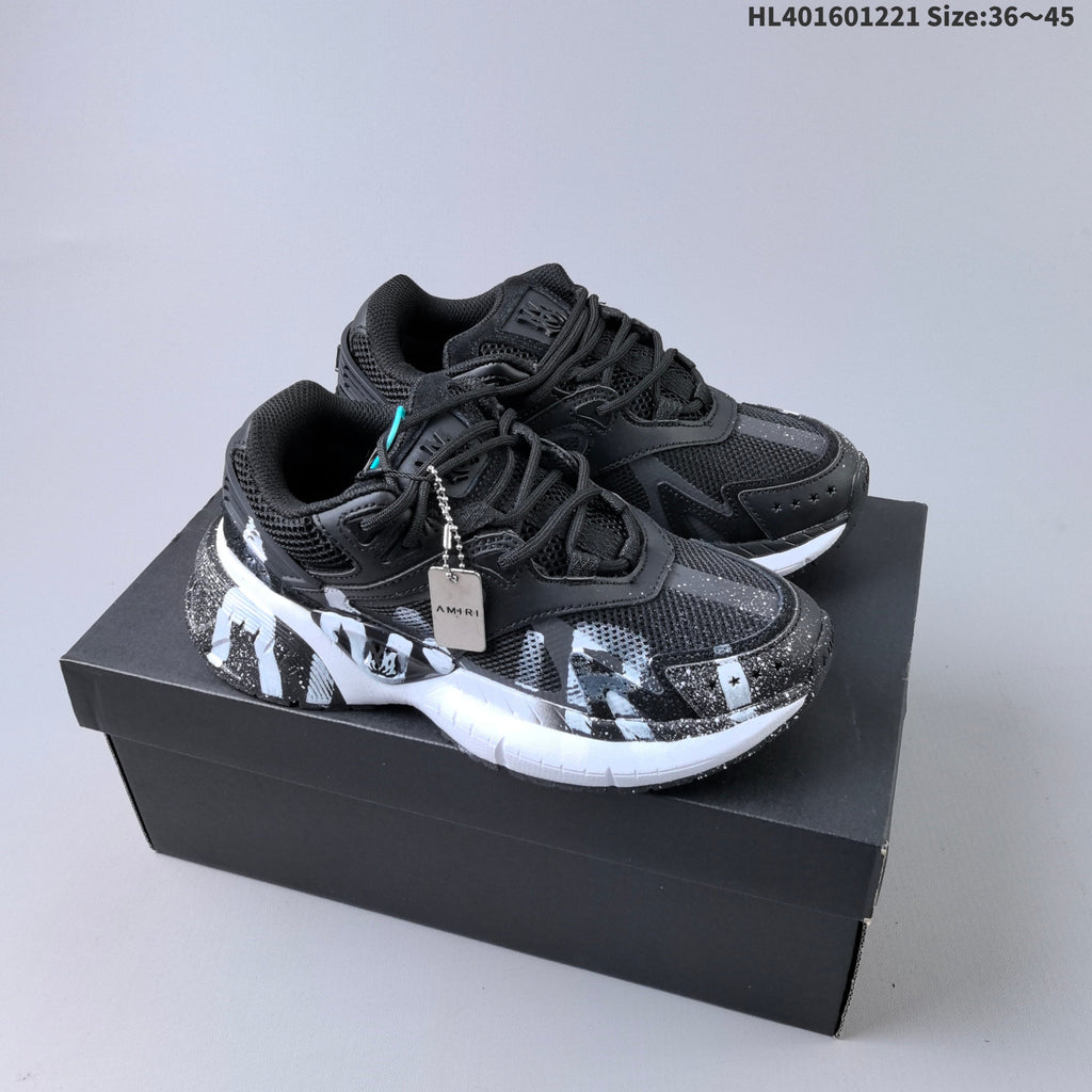 AMIRI MA Runner Low-Cut Sneakers, Green, HL401601221 - product image from the listing.