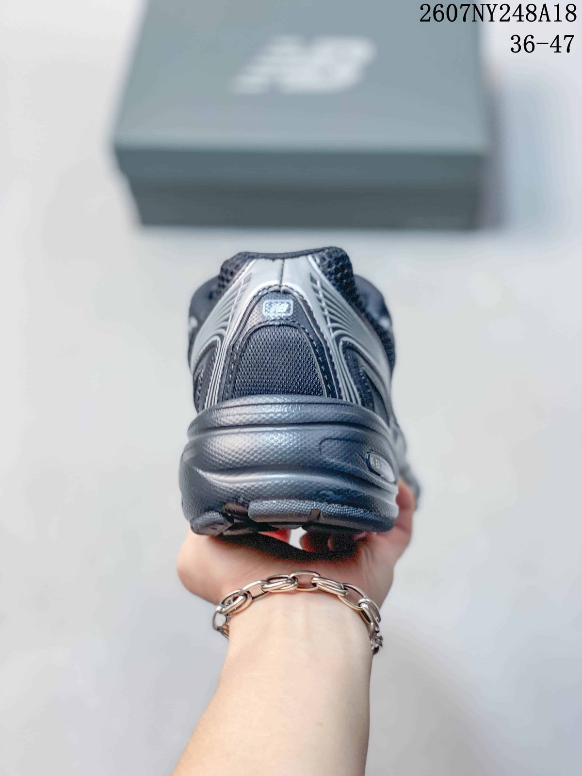 New Balance 740 Casual Sneakers in Black Gray 79158EEU - product image from the listing.