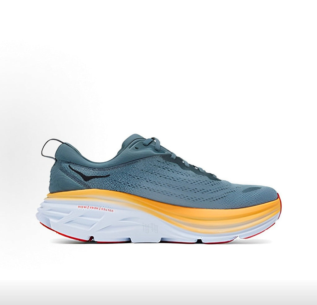HOKA Bondi 8 Running Sneakers in Blue - product image from the listing.