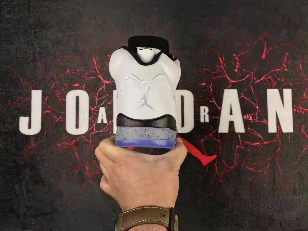 Air Jordan 5 White Cement High-Top Sneakers - product image from the listing.