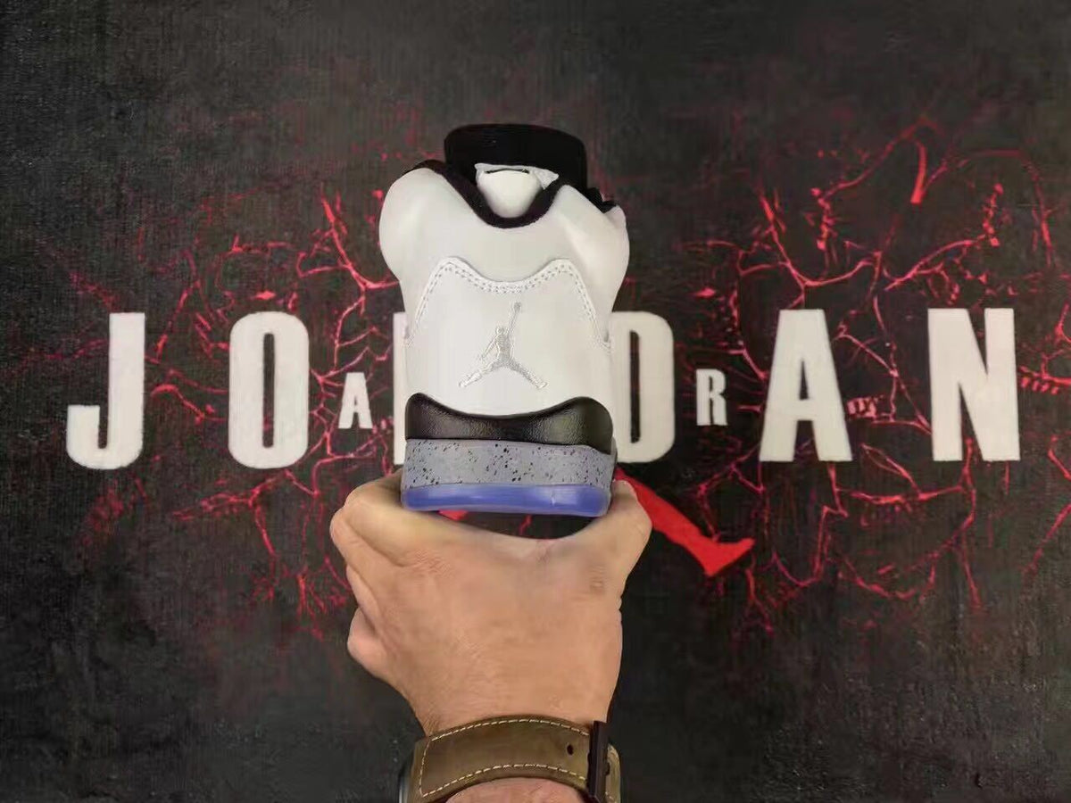 Air Jordan 5 White Cement High-Top Sneakers - product image from the listing.