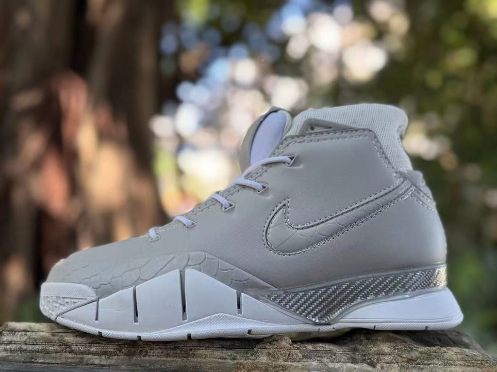 Grey Nike Kobe 1 FTB Basketball Shoes - product image from the listing.