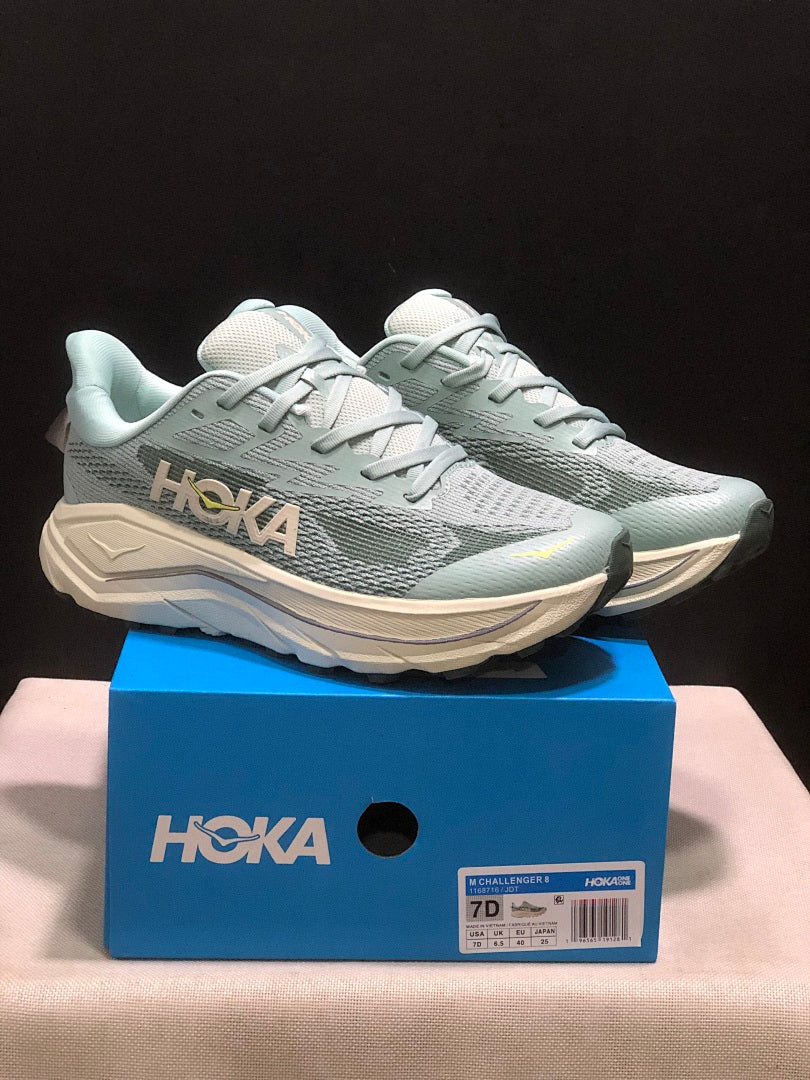 HOKA Challenger 8 Trail Running Shoes, in Pale Blue - product image from the listing.