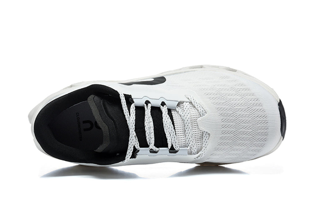 On Cloudmonster 3 Running Shoes, Mist in White - product image from the listing.