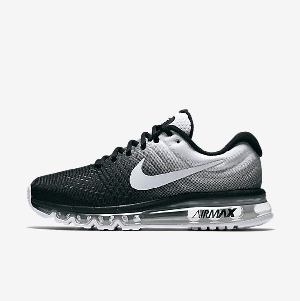 Nike Air Max 2017 Sneakers in Black and White 849559-010 - product image from the listing.