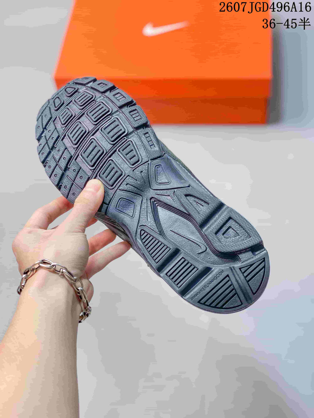 Nike Initiator Running Sneakers in Gray Olive FQ6873 - product image from the listing.