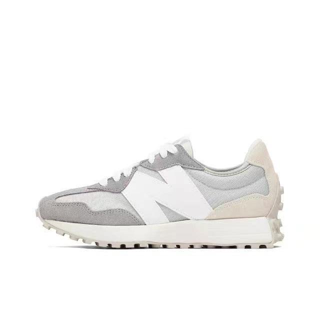 Gray and White New Balance U327FF Sneakers - product image from the listing.