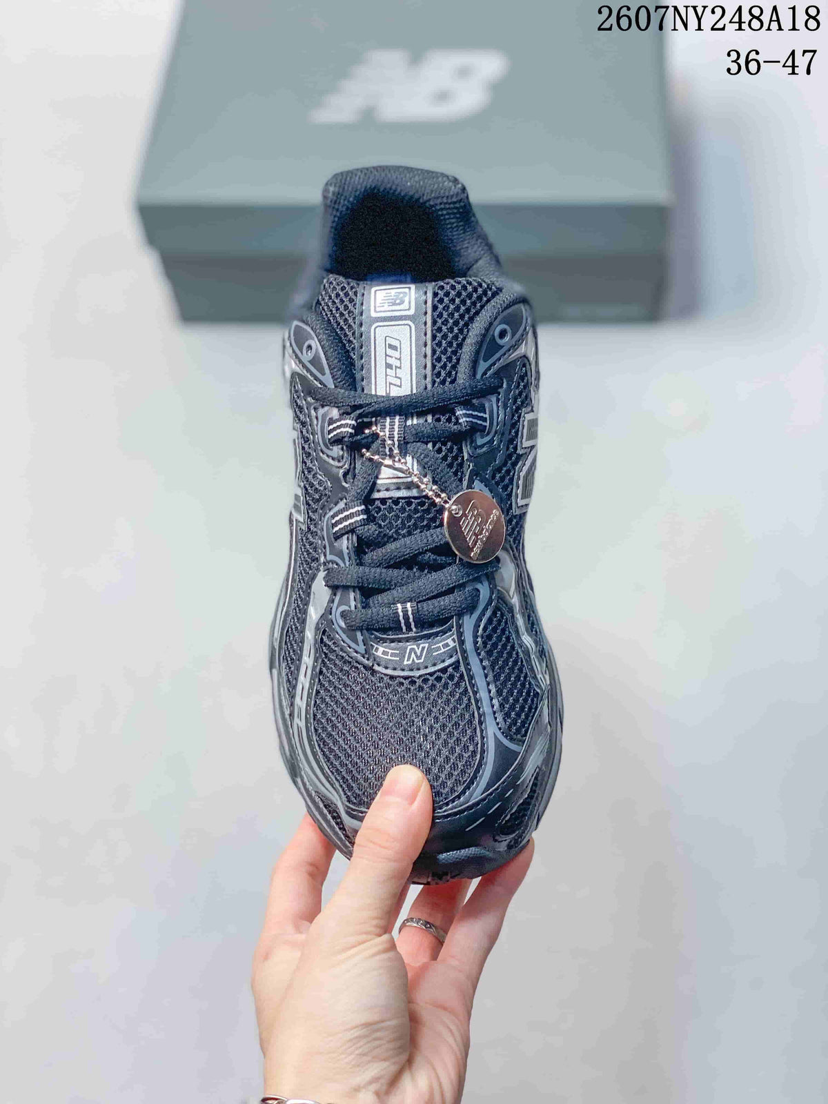 New Balance 740 Casual Sneakers in Black Gray 79158EEU - product image from the listing.