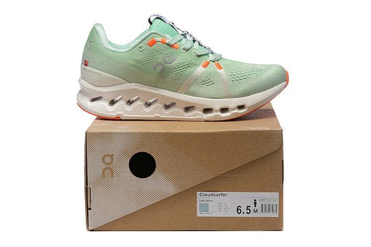 On Cloudsurfer Running Shoes in Mint Green - product image from the listing.