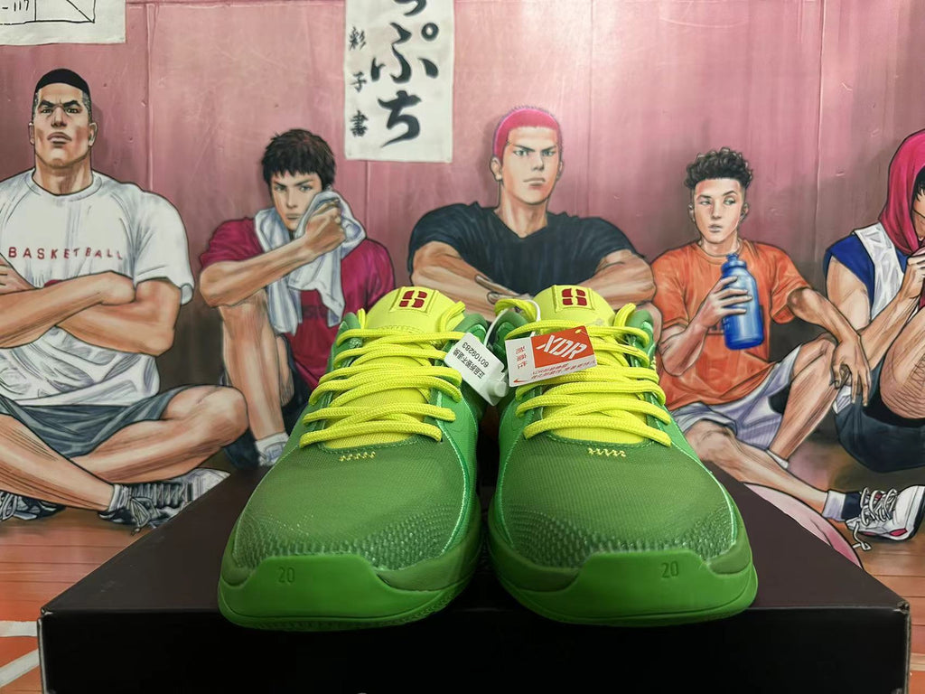 Green and Volt Nike Basketball Shoes - product image from the listing.