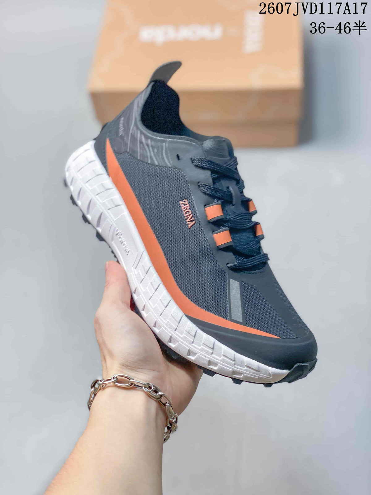 NORDA 001 G+ Trail Sneakers in Black Orange 2607JVD117A17 - product image from the listing.