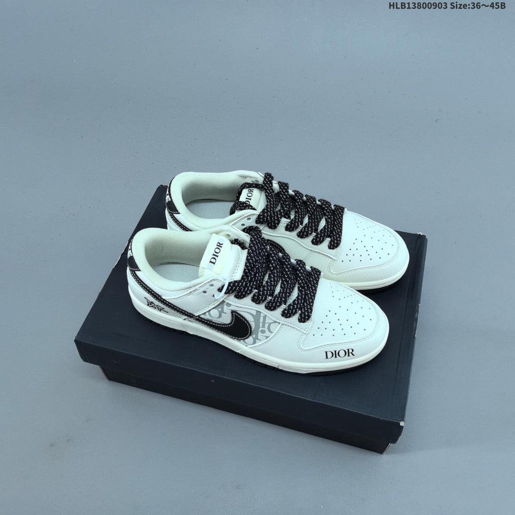 Nike Dunk Low-Style Trainers with Designer-Inspired Details - product image from the listing.