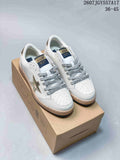 Golden Goose Ball Star White Leather Trainers with Gold Star - product image from the listing.