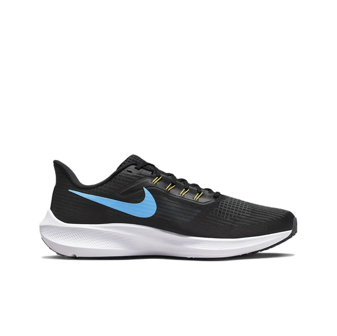 Nike Air Zoom Pegasus 39 Running Shoes in Black Blue DH4071-002 - product image from the listing.
