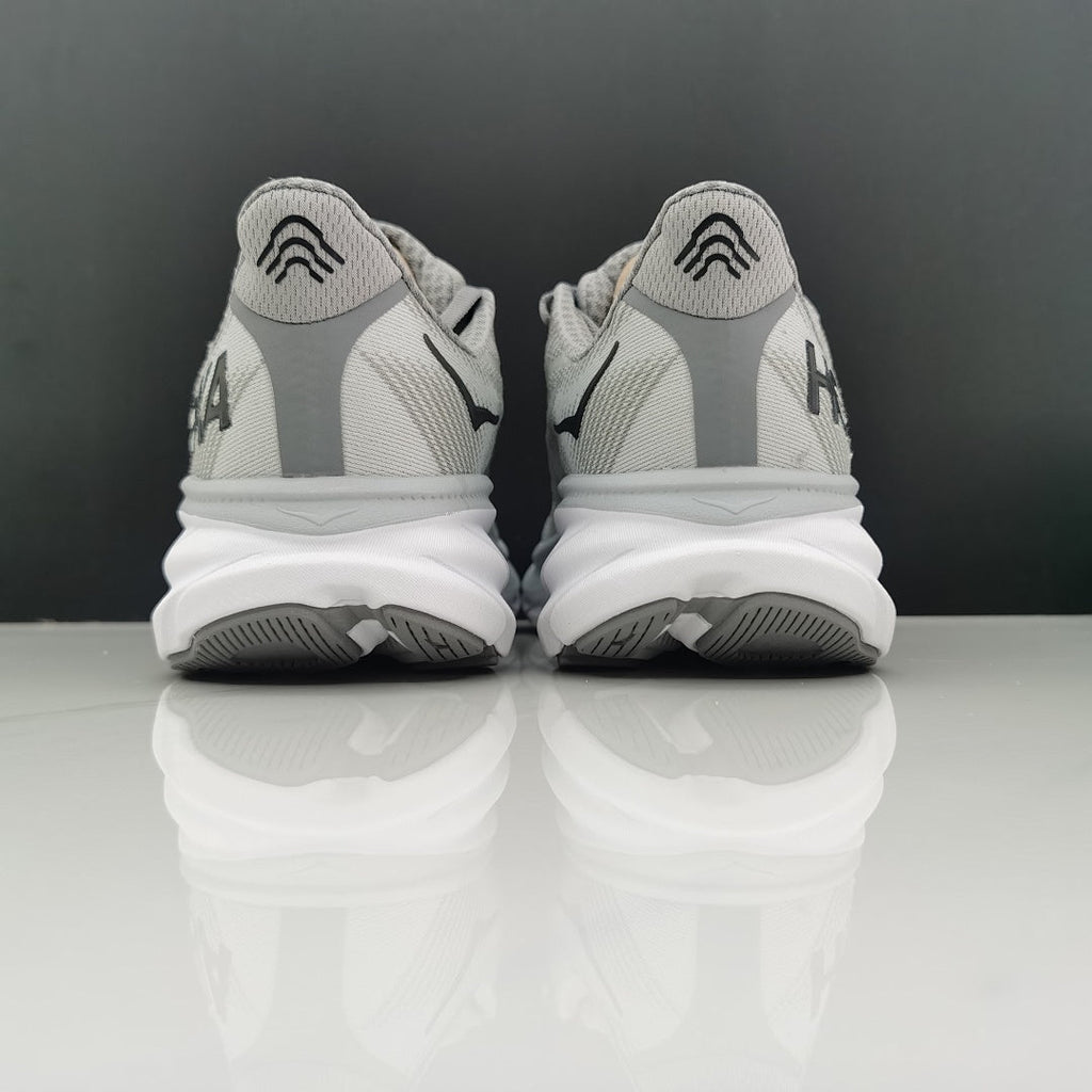 HOKA Clifton 9 Running Shoes in Gray - product image from the listing.