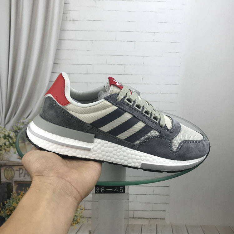 adidas ZX 500 RM Retro Running Sneakers, in Grey and White - product image from the listing.