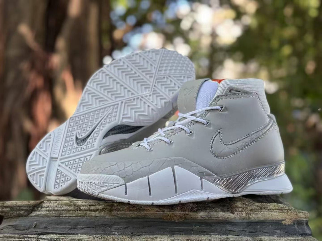Grey Nike Kobe 1 FTB Basketball Shoes - product image from the listing.