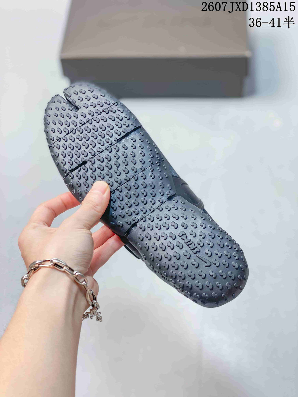 Nike x SKIMS Air Rift Mesh Split-Toe Shoes in Black - product image from the listing.