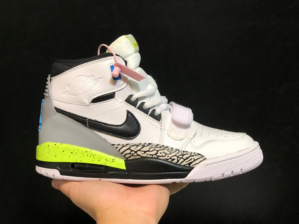 Jordan Legacy 312 Command Force Sneakers in White Black AQ4160-107 - product image from the listing.