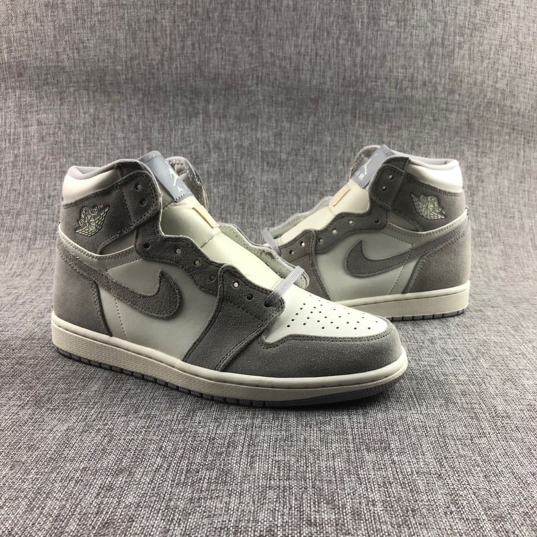 Jordan 1 High OG Premium Sneakers in Gray AH7389-101 - product image from the listing.