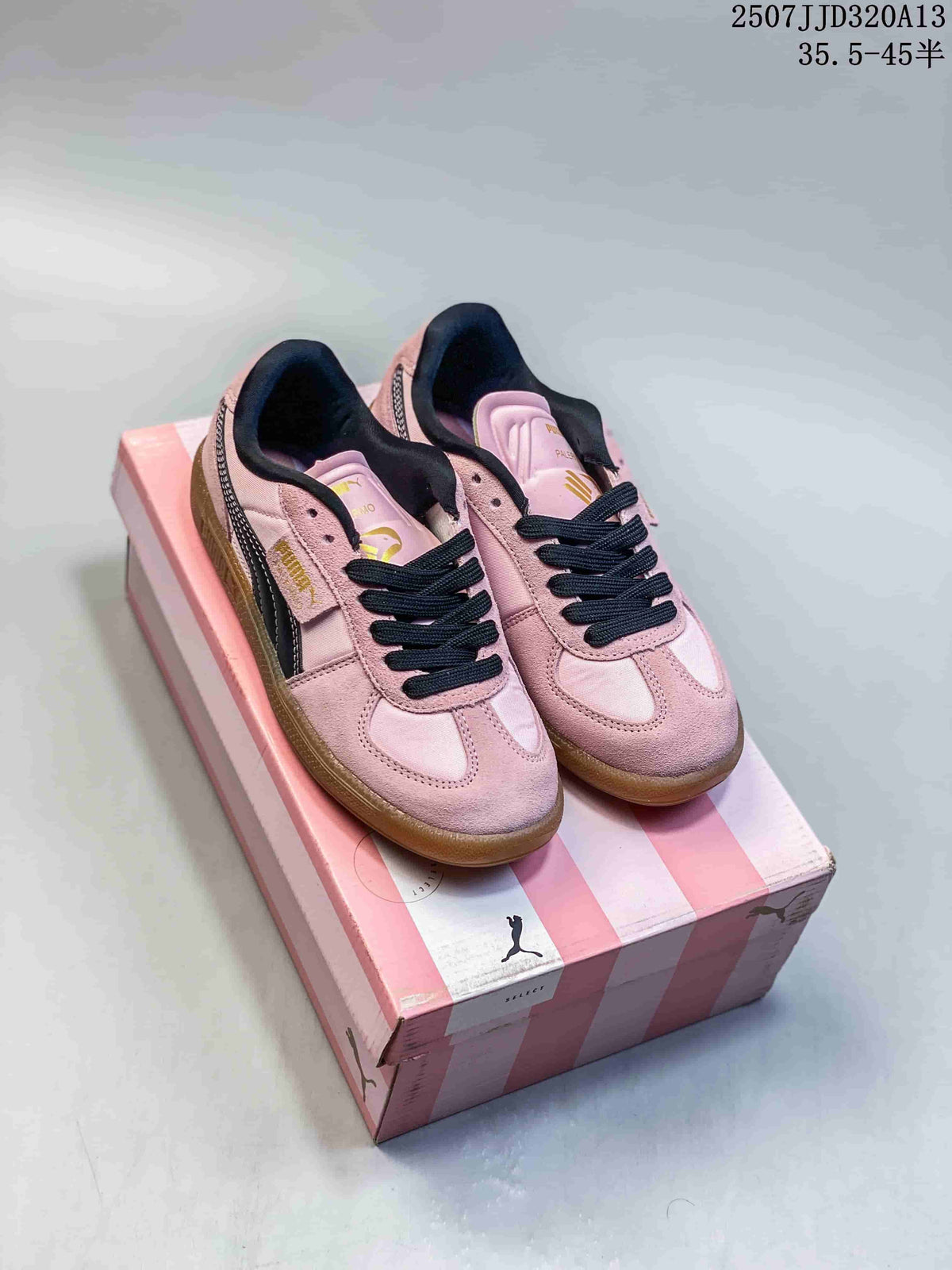 PUMA Palermo Leather Trainers Pink 2507 JJD320A13 - product image from the listing.