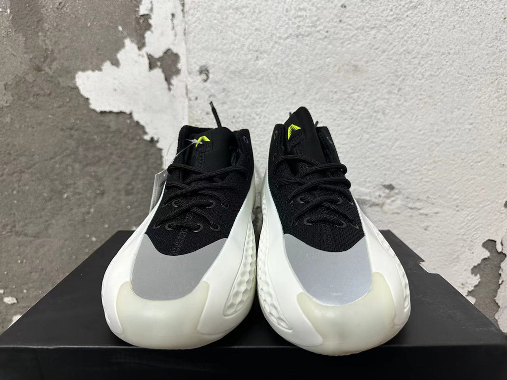 Adidas Harden Vol. 8 Basketball Shoes Black White Neon in Green - product image from the listing.