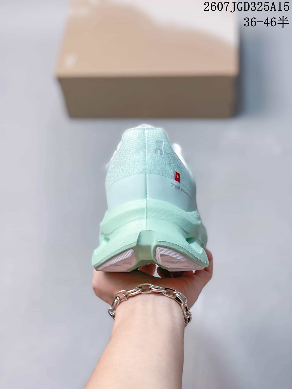On Cloudtilt Mint Green Lightweight Sneakers for Running - product image from the listing.