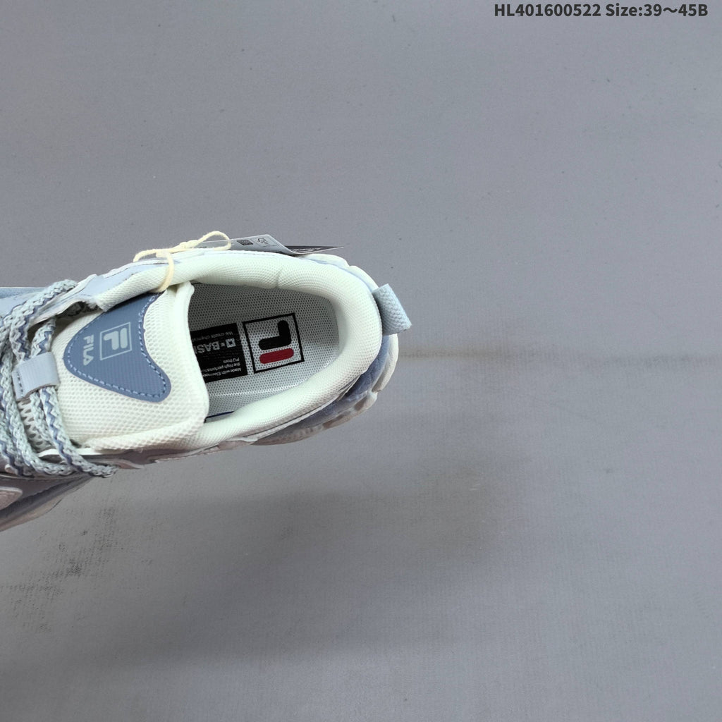 FILA FERN Low-Top Sneakers in White and Blue F12M622118FSP - product image from the listing.