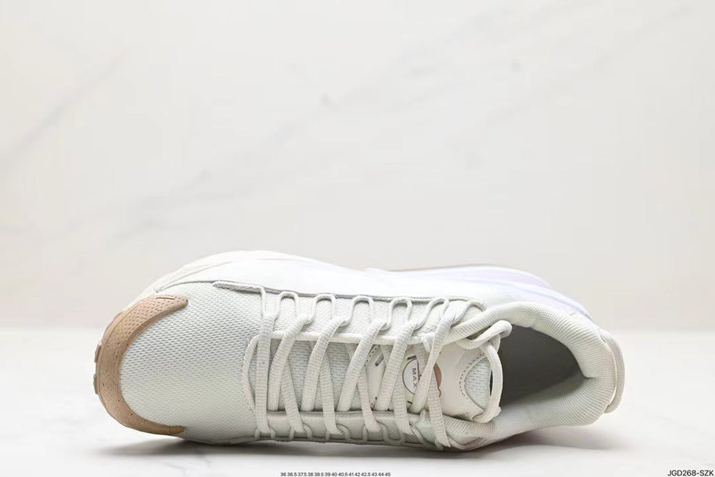 Khaki and White Nike Air Max 270 React ENG Sneakers - product image from the listing.