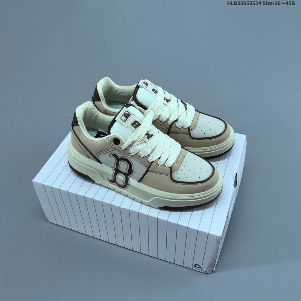 MLB Chunky Liner Low-Top Sneakers, in Beige and Cream - product image from the listing.