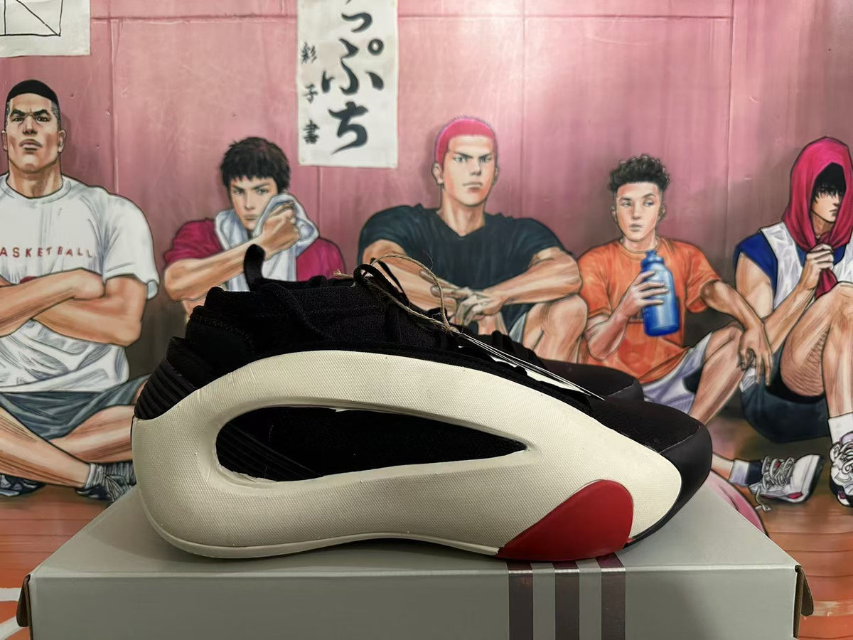 Low-Top Sneakers in Black White Red - product image from the listing.