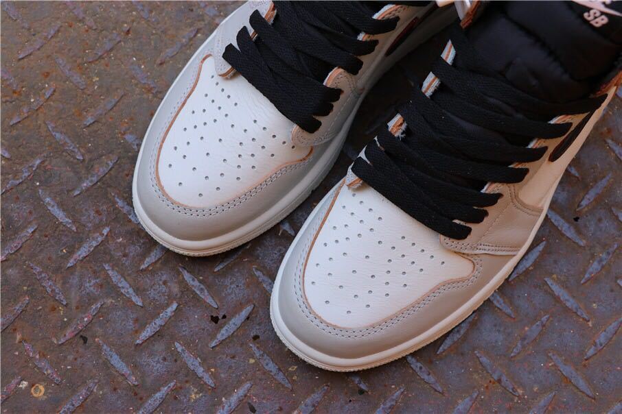 Nike SB x Air Jordan 1 Retro High OG Sneakers in Light Bone - product image from the listing.