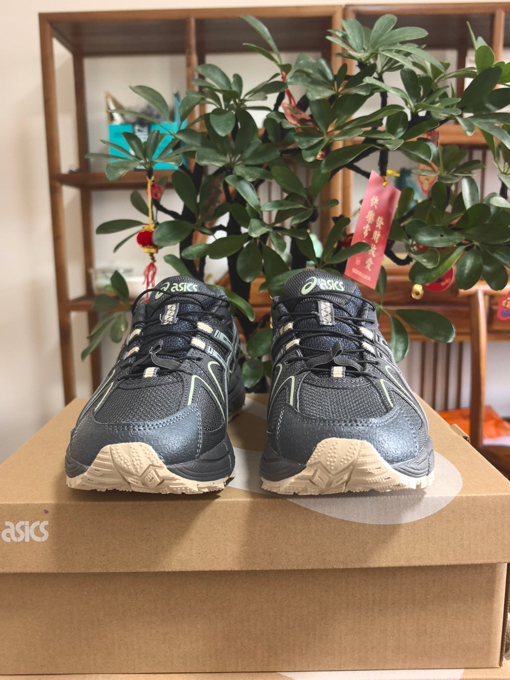 Dark Gray ASICS K2 Sneakers - product image from the listing.