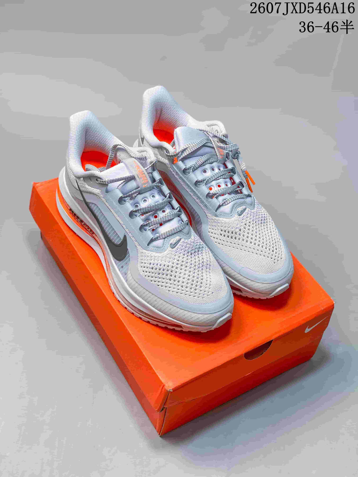 Nike Adult Sneakers in White Gray Orange - product image from the listing.