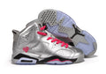 Air Jordan 6 High-Top Sneakers Pink Gray 543390-009 - product image from the listing.