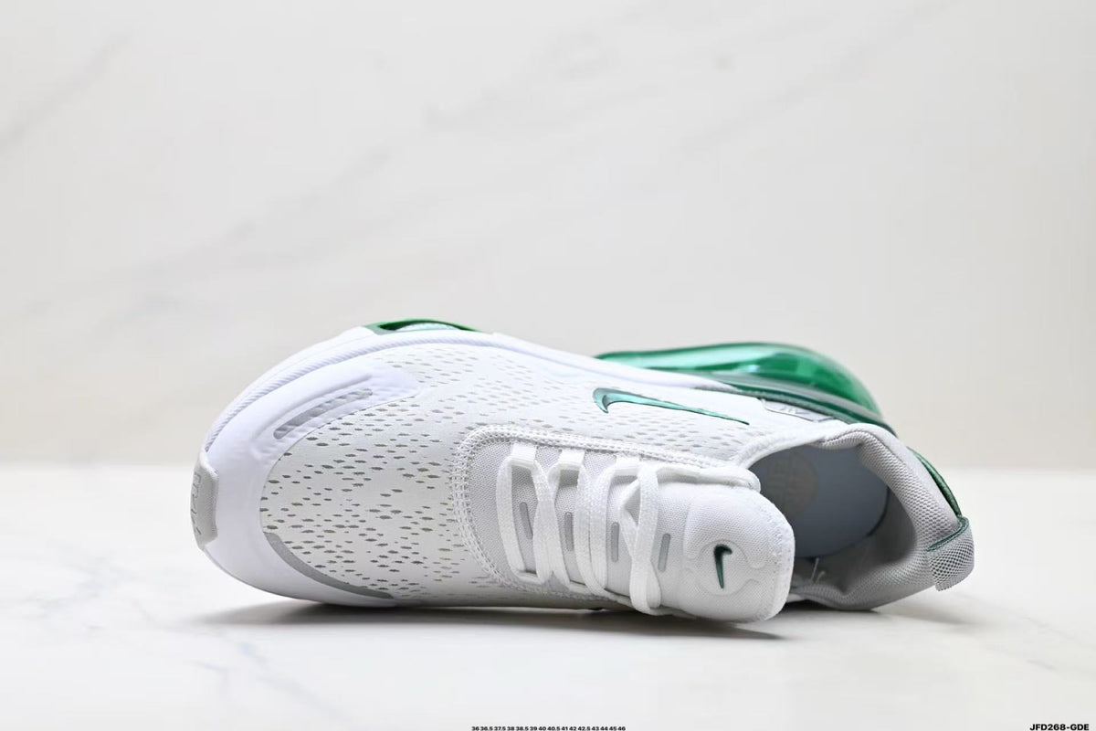 Nike Air Max Scorpion Sneakers in White and Green JFD28-GDE - product image from the listing.