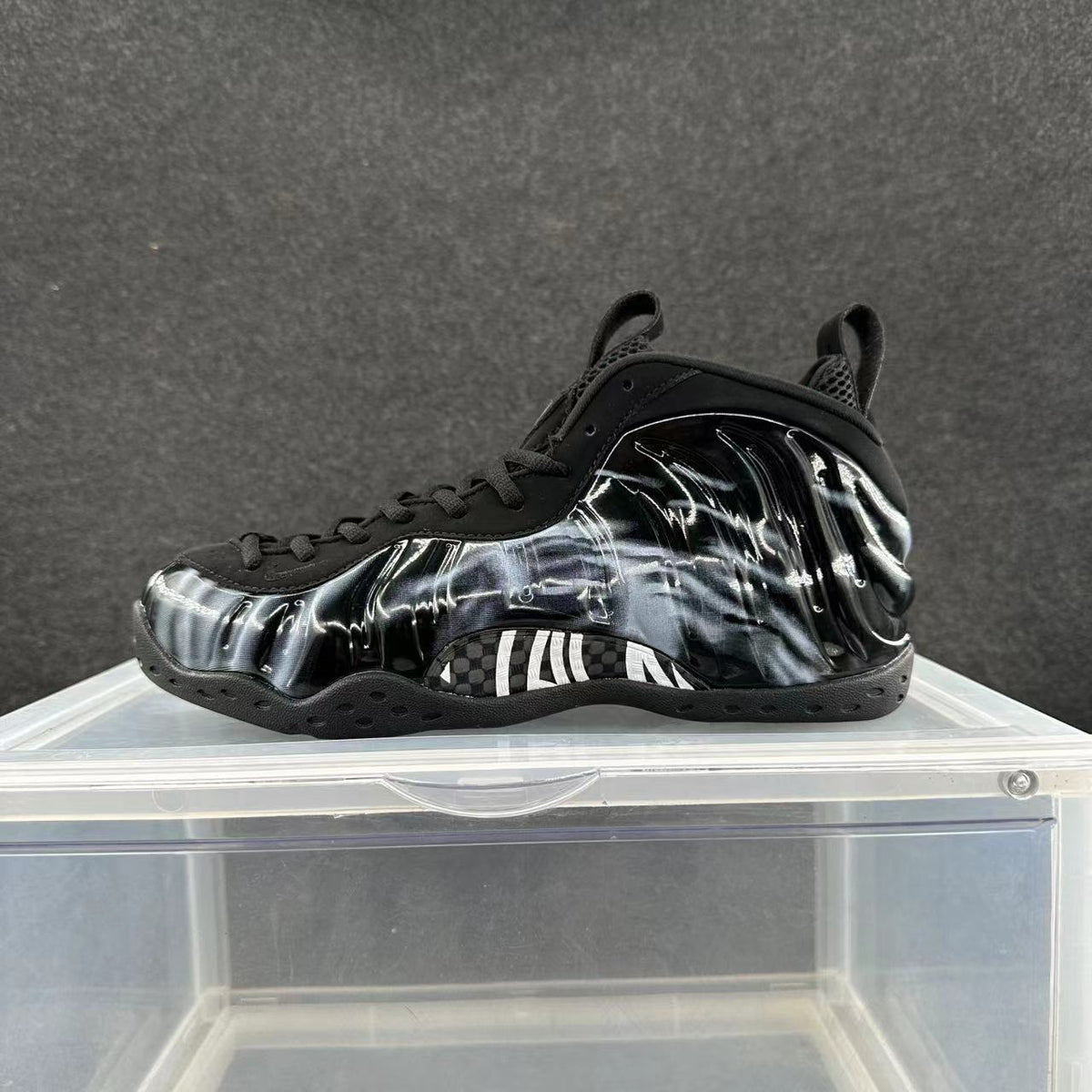 Nike Air Foamposite One Sneakers in Black Grey - product image from the listing.